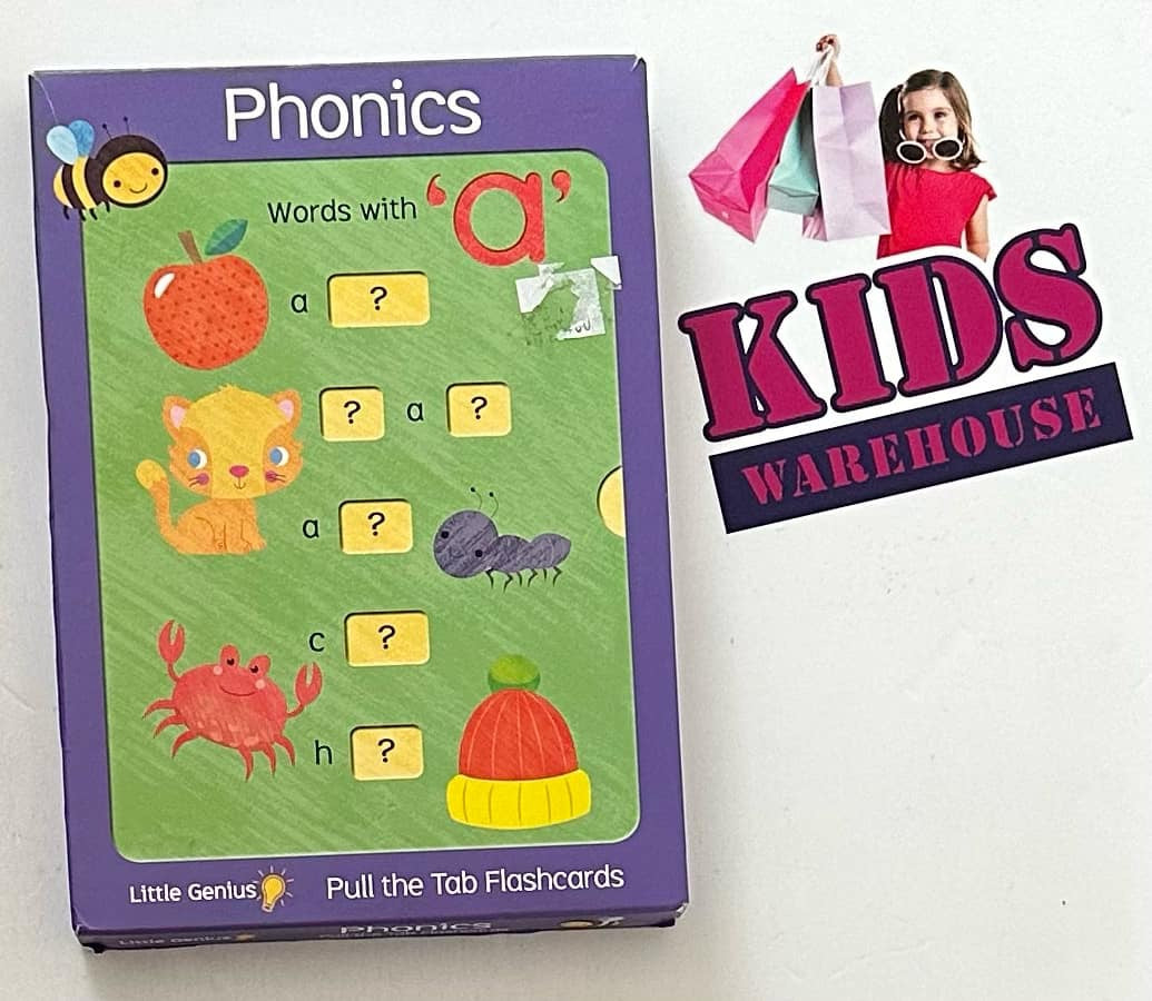 Little Genius Phonics Pull The Tab Flashcards Words With 'A'