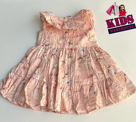 Peter Alexander Pink Dress With Flower Pattern Size 00