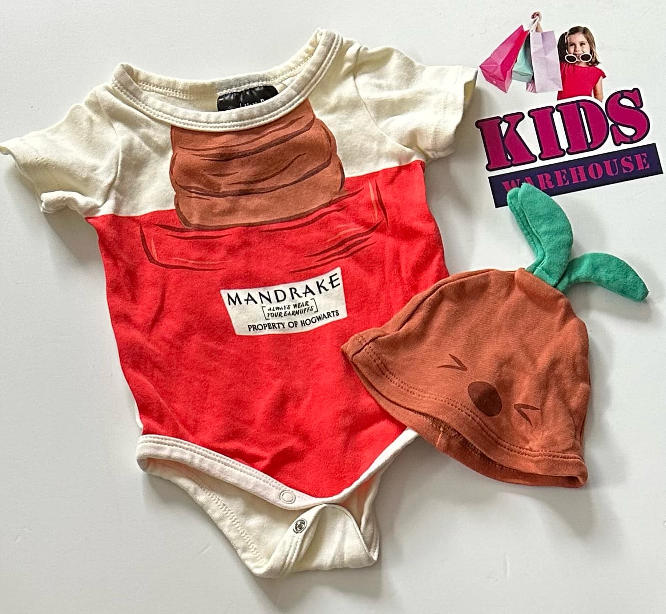 Harry Potter White & Res 2 Piece Bodysuit Size 000