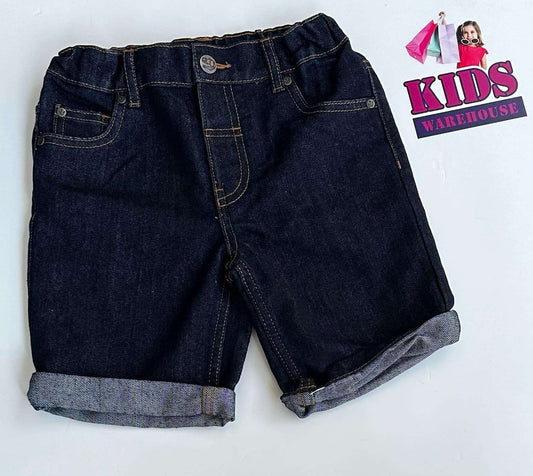 H&T Navy Denim Shorts Size 5