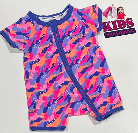 Tradie Blue & Pink Bodysuit Size 00
