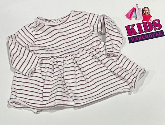 Sprout White & Purple Dress Size 000