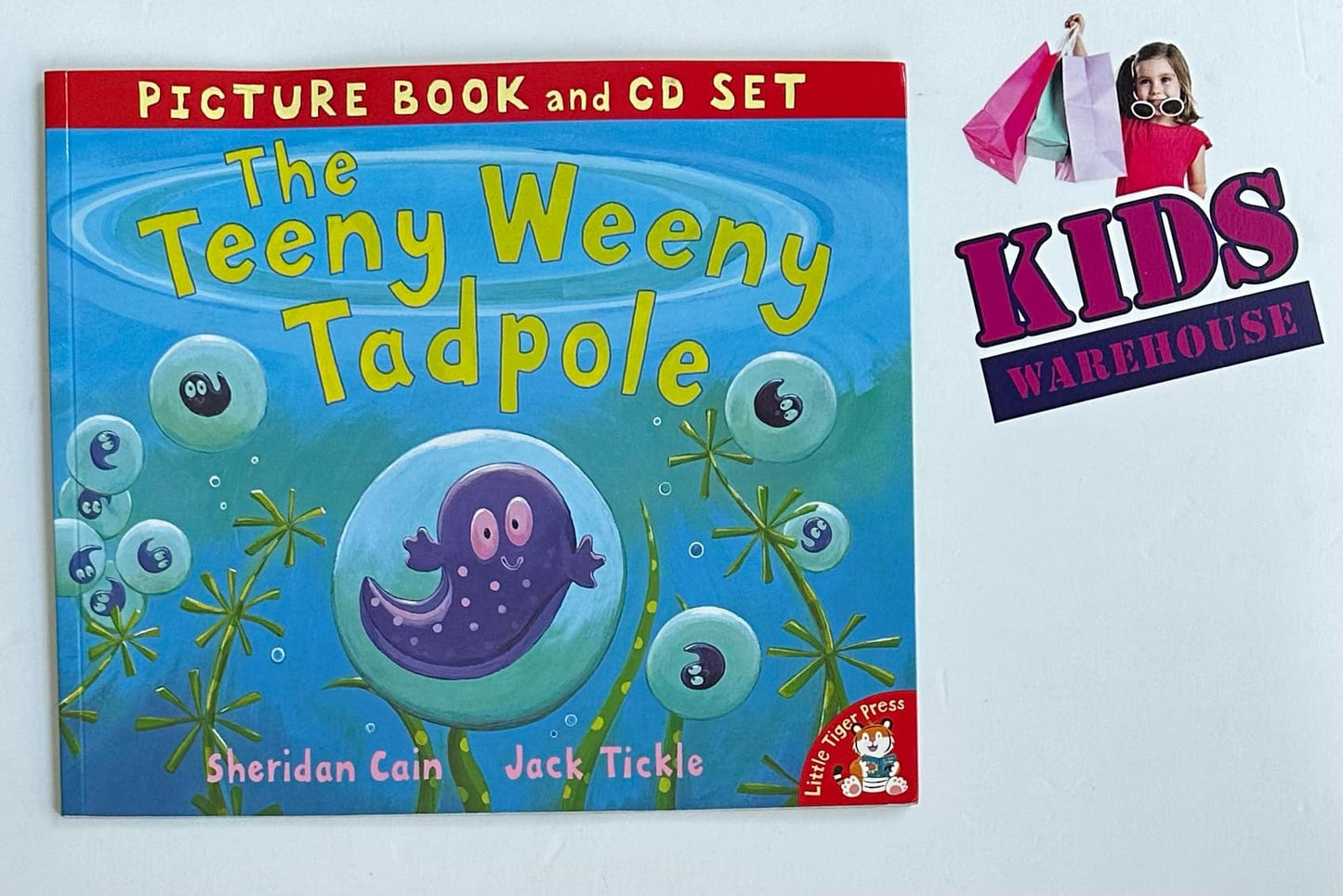 The Teeny Weeny Tadpole Picture Book And CD Set - Sheridan Cain, Jack Ticklen