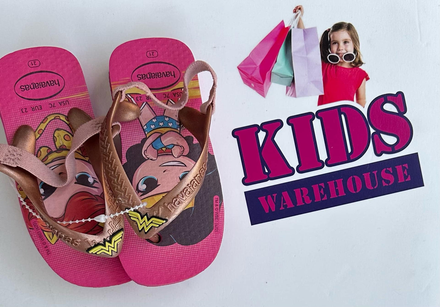 Havaianas Wonderwomen Thongs Size 7 Child)