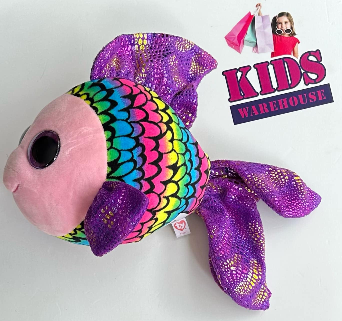 Ty Beanie Boo 'Flippy' Rainbow Fish โ Kids Warehouse AU