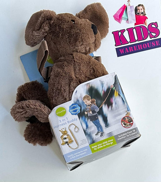 Playette 2 in 1 Harness Buddy Brown Bear