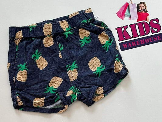 Cotton On Blue Shorts With Pineapples Size 00