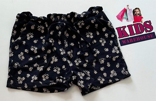 Target Black Shorts With Flowers Size 4