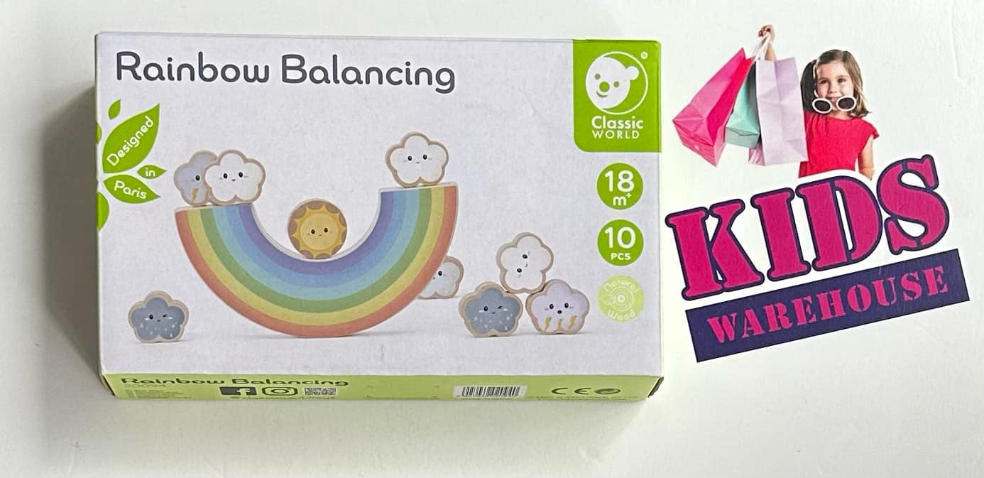 Classic World Rainbow Balancing Wooden Puzzle (Complete)