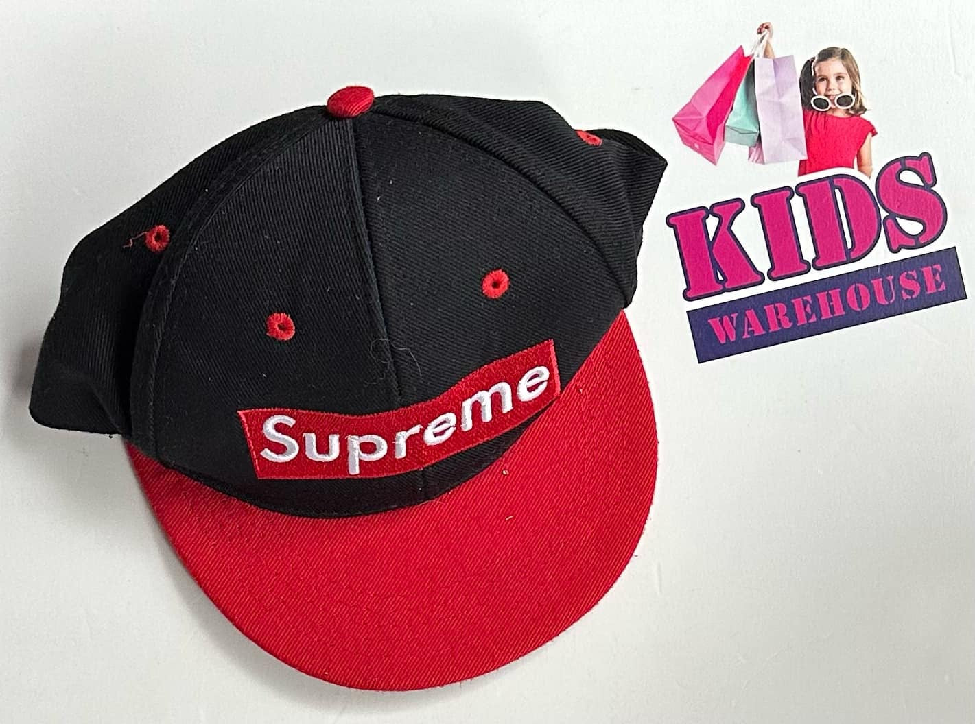 Supreme Cap Black & Red (Child/Older Child)