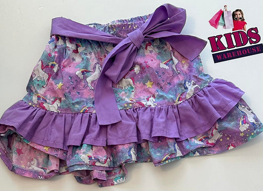 Kids Creation Purple Dress With Unicorn Print Size 3