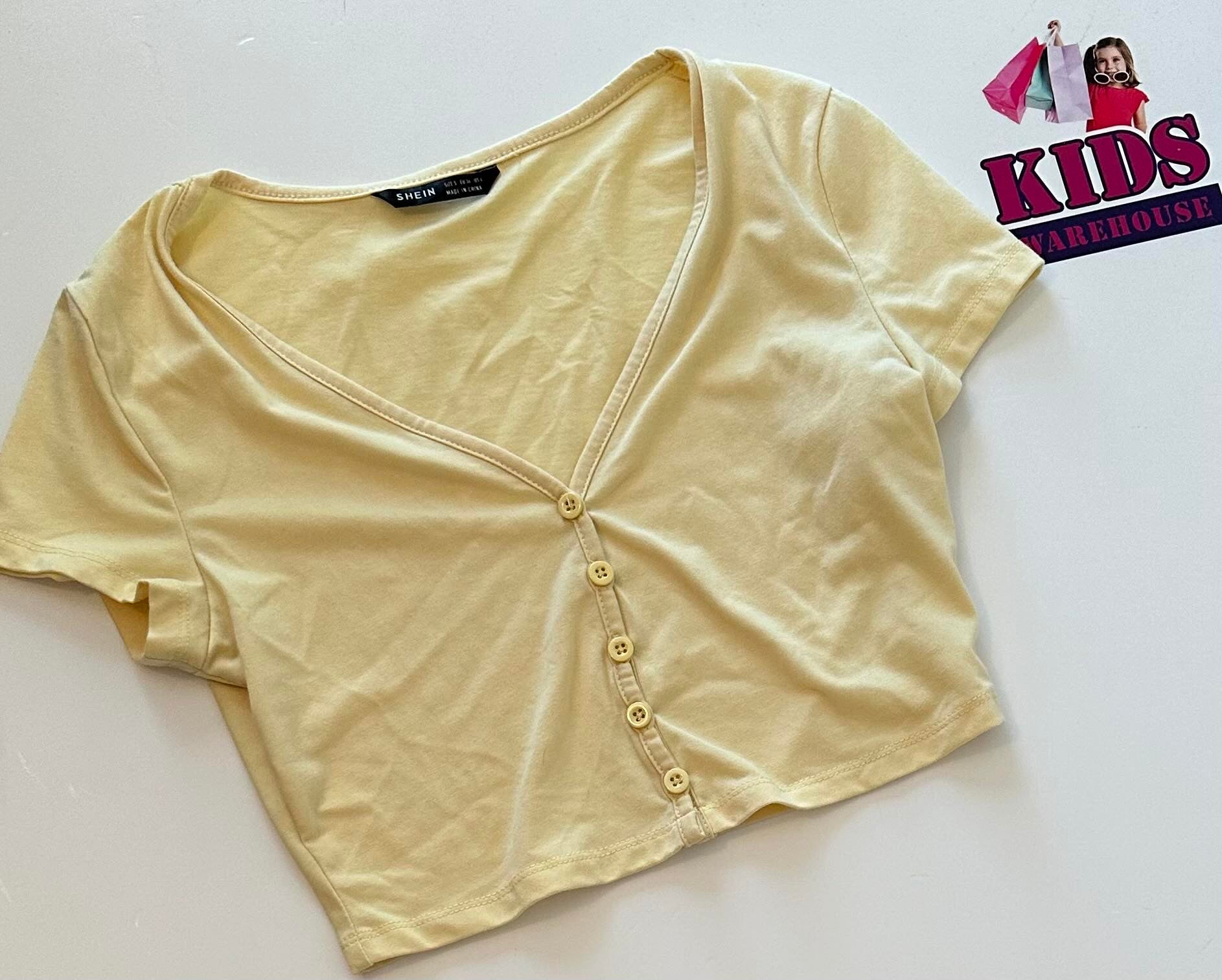 SHEIN Yellow Top Size 12 Kids Warehouse AU