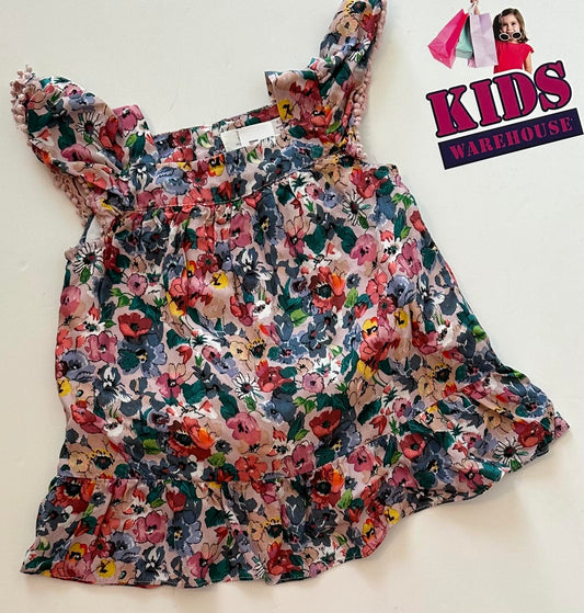 ZARA Baby Multicoloured Flower Pattern Dress Size 0