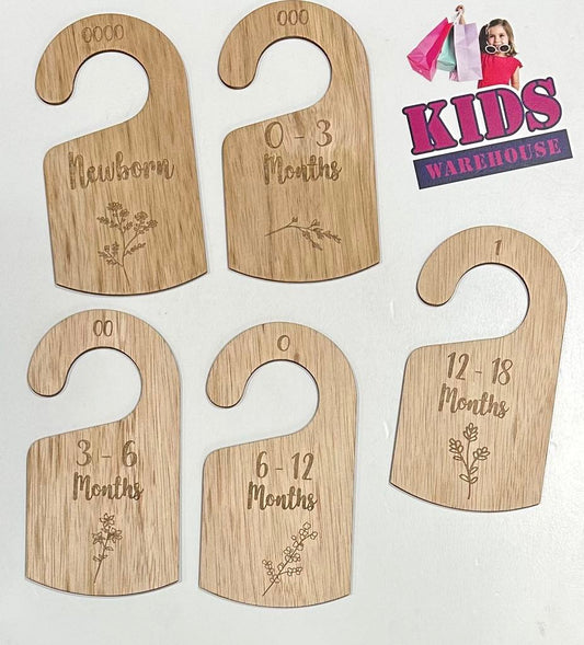 Wooden Baby Months Hooks