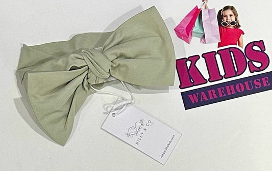 NEW Riley & Co Green Bow Headband (Baby)