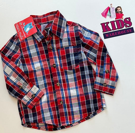 New Ollies Place Red Polo Top Size 0