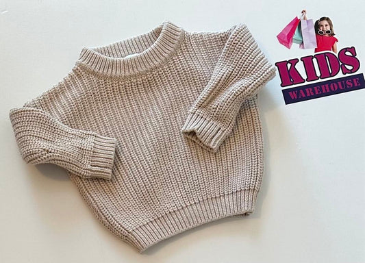 Petit Co. Cream Knit Jumper Size 000