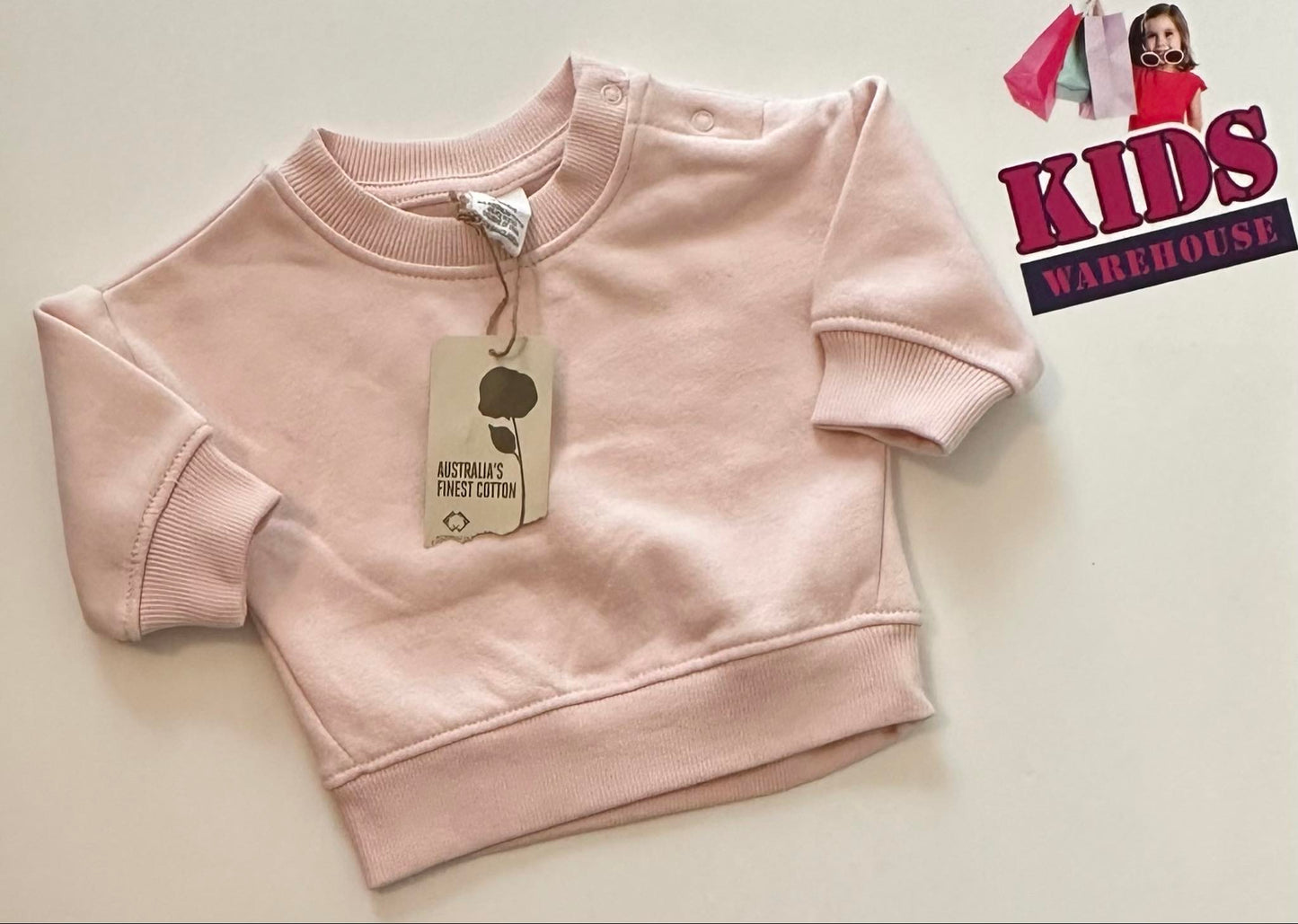 Australian Cotton Blend Pink Jumper Size 000