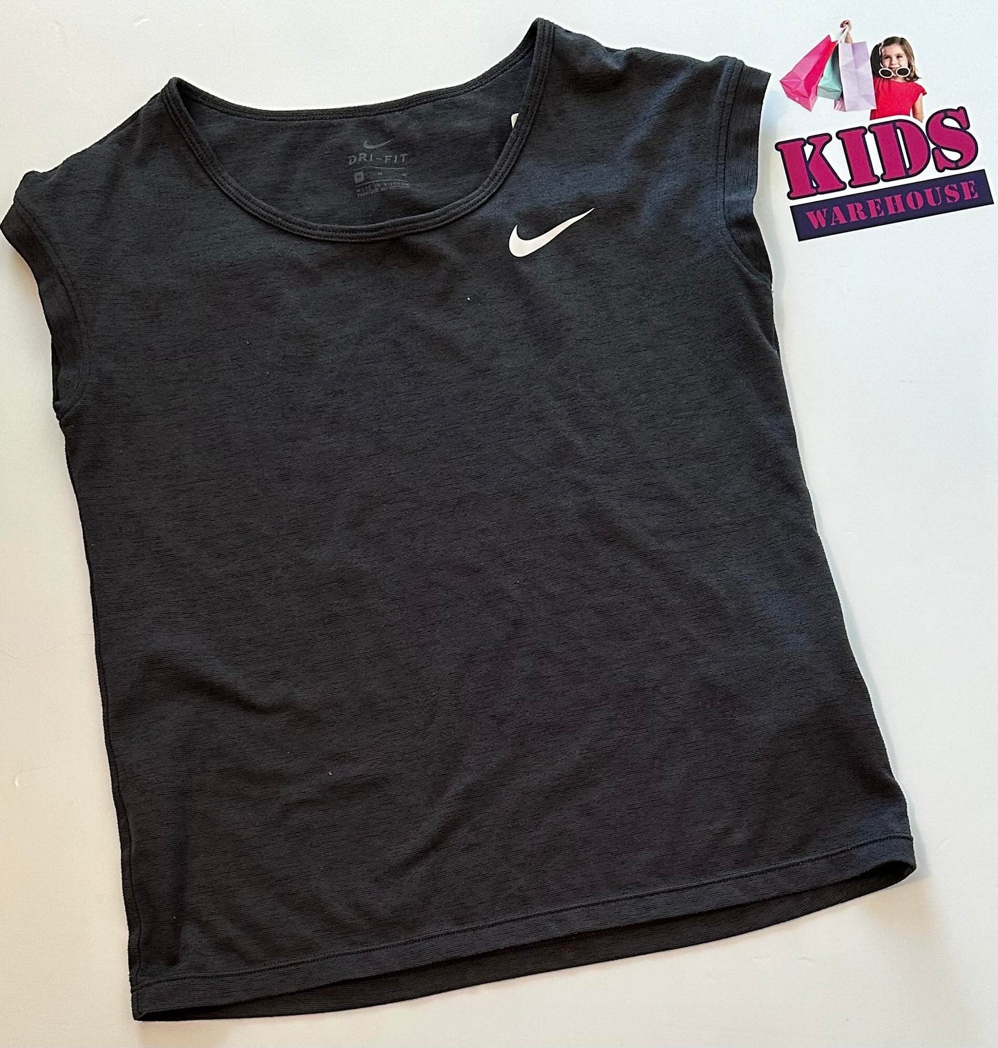 Dri-Fit Black Singlet Size 12