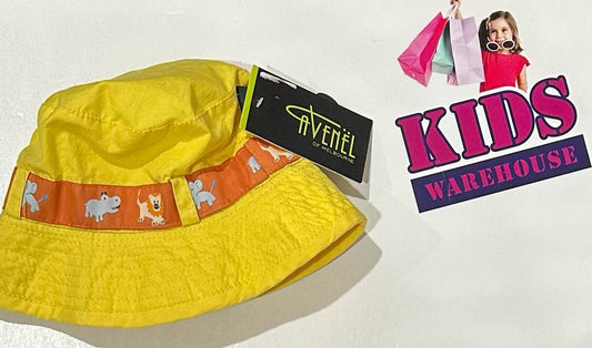 Avenel Yellow, Orange Zoo Animal Bucket Hat (Baby/Toddler)