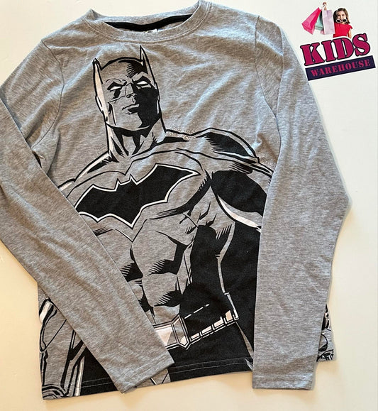 Batman Grey Long Sleeve Top Size 12