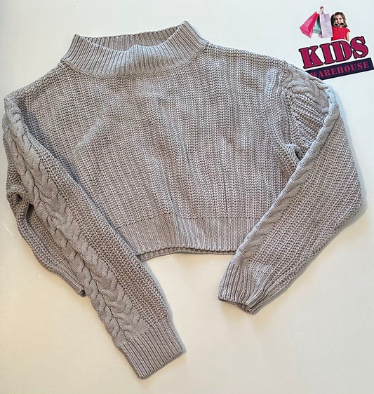 Tilii Grey Knit Top Size 9