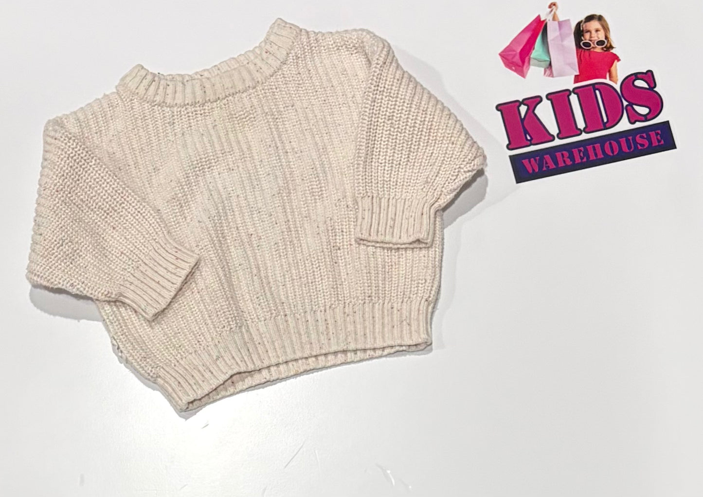 Ziggy Lou White Knit Sweater Size 0