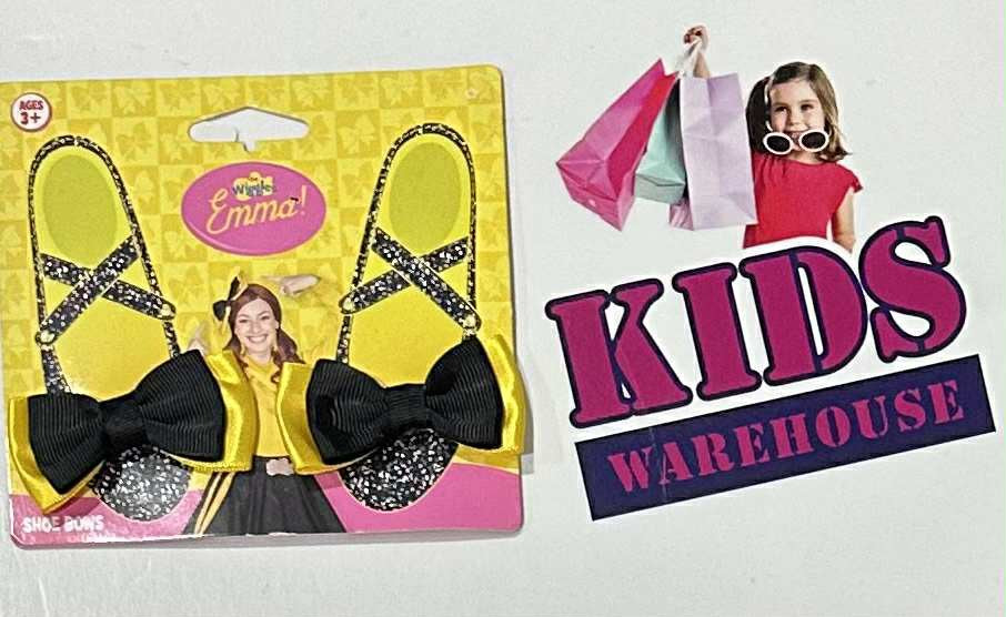 The Wiggles Emma! Yellow, Black Show Bows