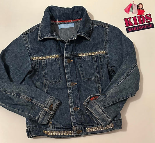 About The Jacket Dry Clean Only Blue Denim Jacket Size 10