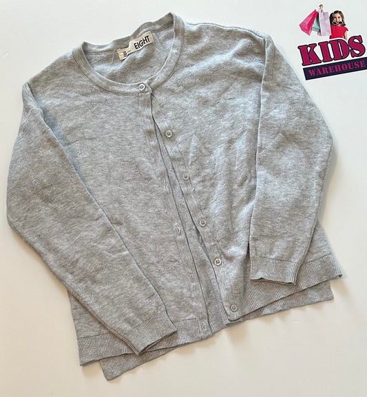 Cotton On long Sleeve Grey Top With Sparkly Star Pattern Size 8