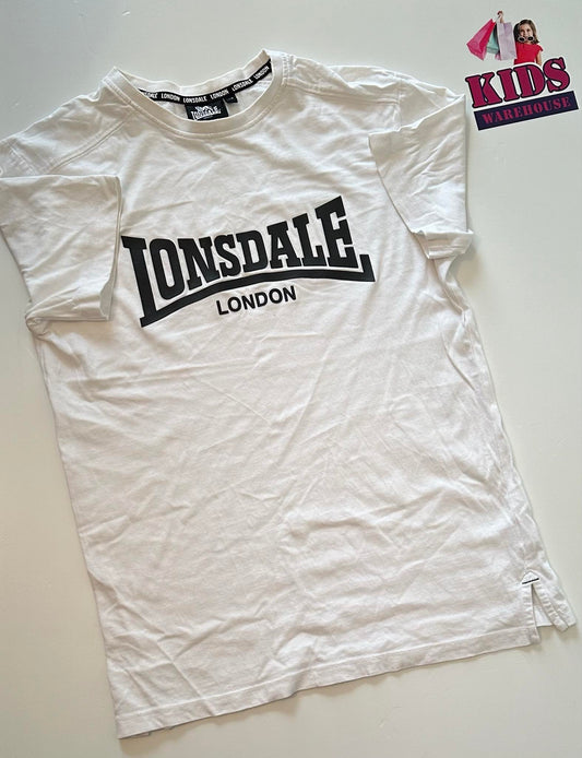 Lonsdale White Top With “Lonsdale London” Print Size 14