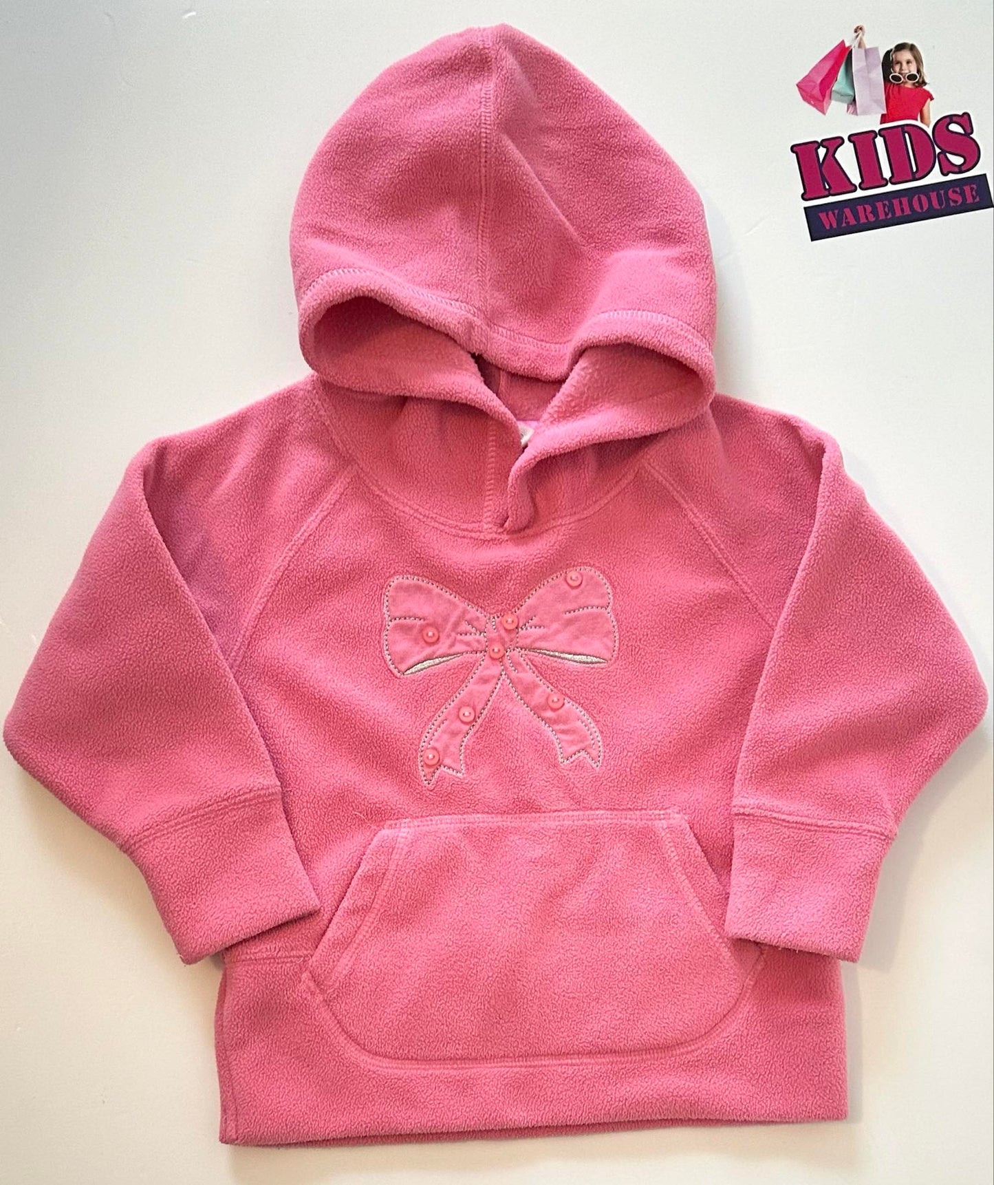 Milkshake Pink Fluffy Hoodie Size 4