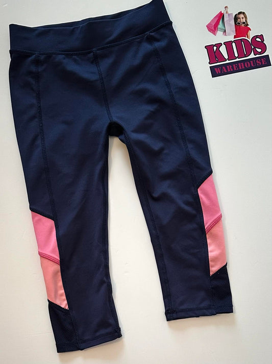 Cotton On Navy Blue Pants With Pink Print Size 8