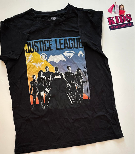 Justice League Black Top With Justice League Print Size 12