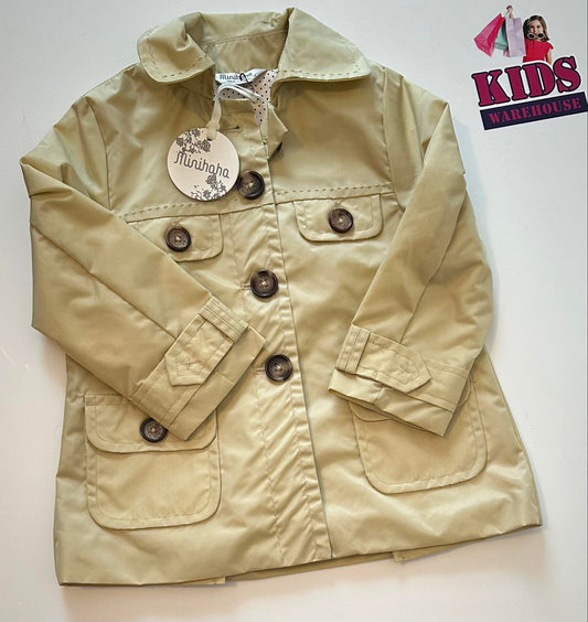 New Minihaha Cream Jacket Size 4