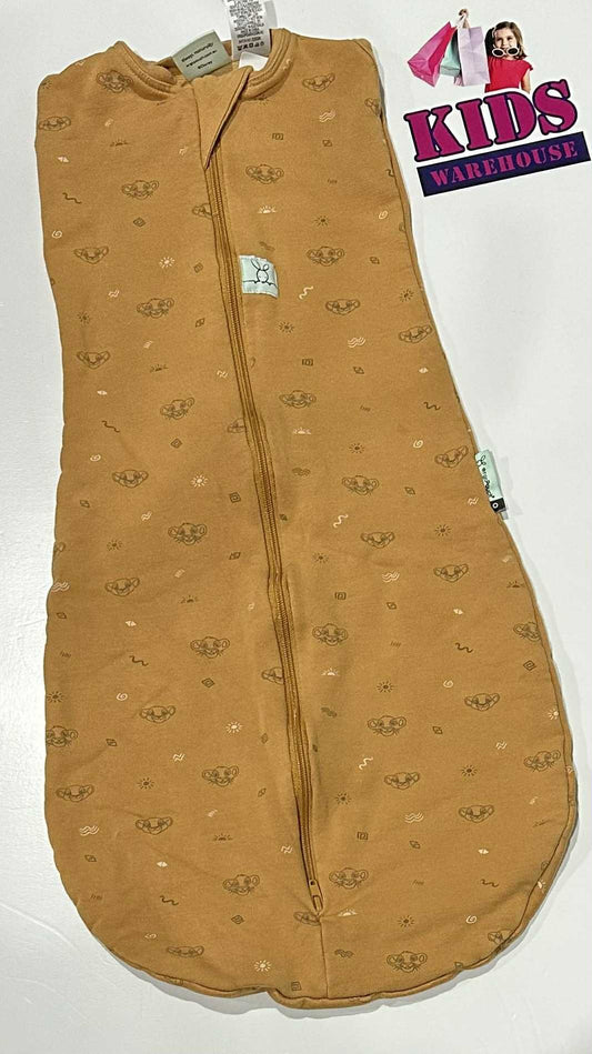 Disney Ergo Pouch Australia Orange, Simba Print Size 00 (6-8.5Kg, 3-6M) TOG 1