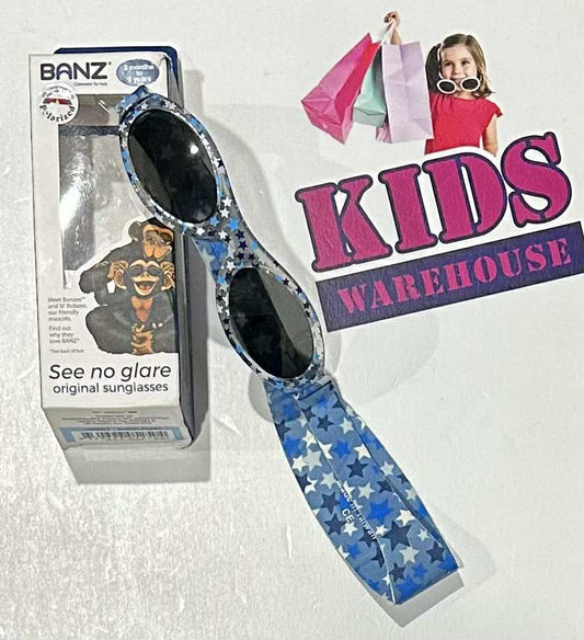 Banz Blue Star Print Polarized Sunglesses 3 Months-2 Years