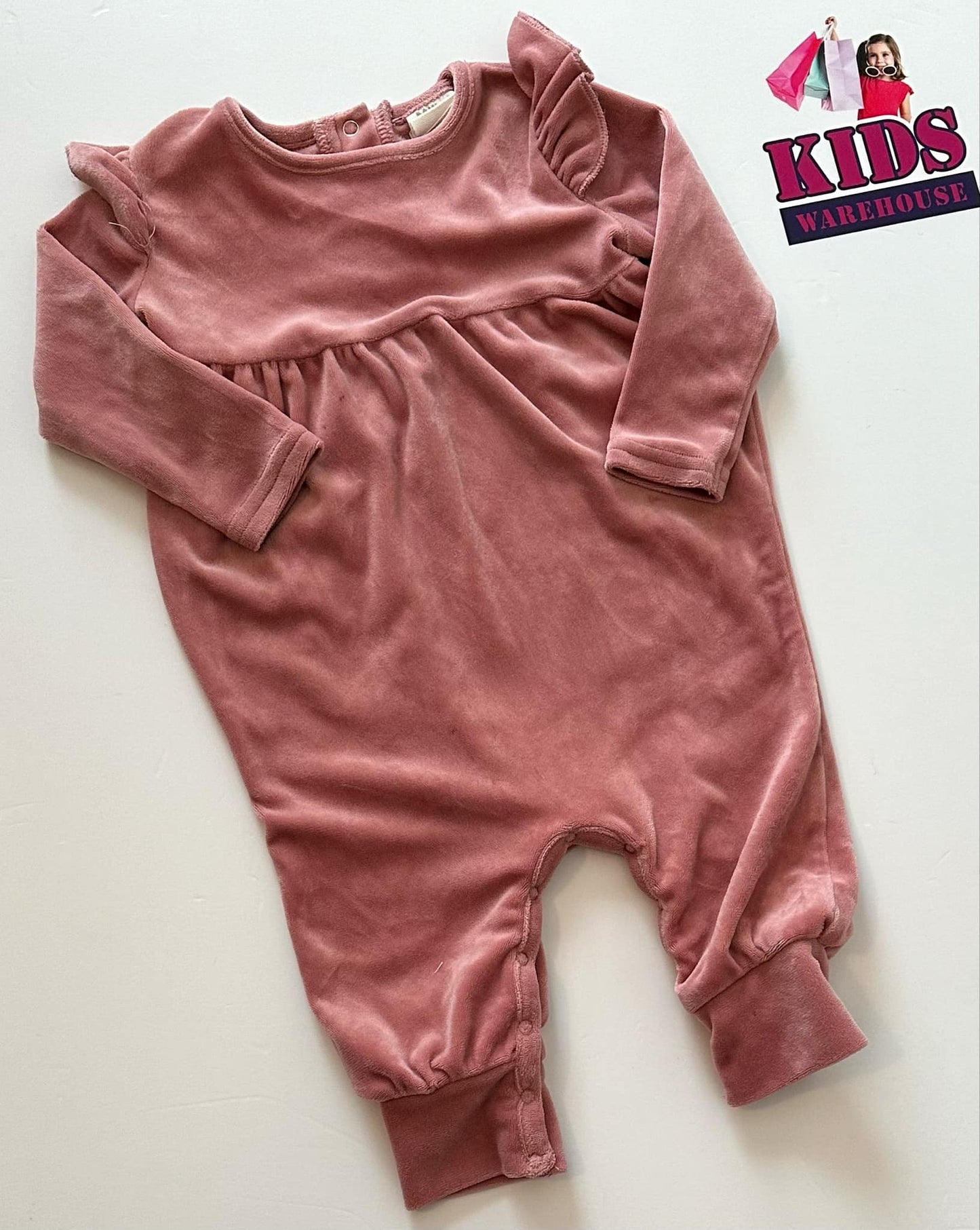 Milky Pink Soft Jumpsuit Size 1