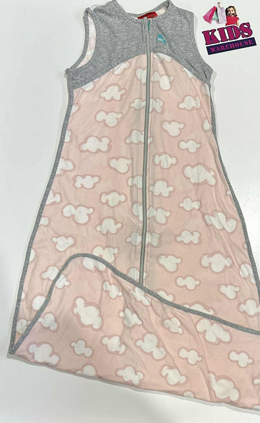 Love To Dream Sleep Bag Pink, White Cloud Print Size 1-3 (18-36 Months) TOG 0.2