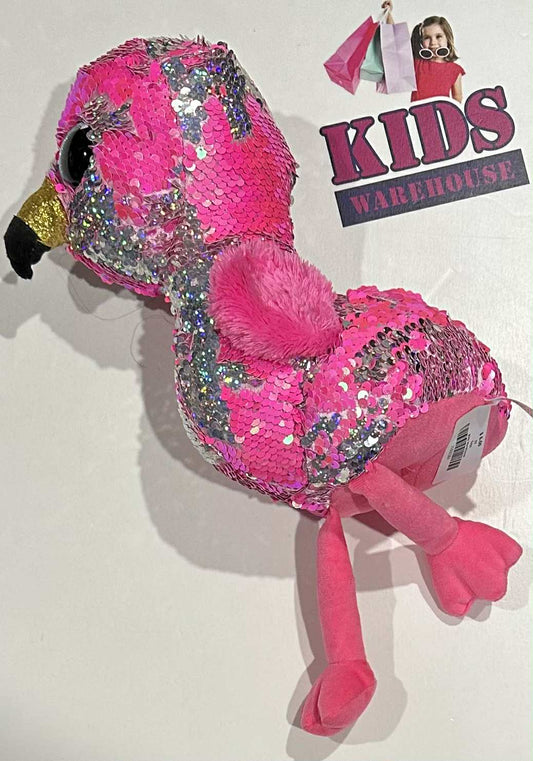 Ty Pinky Flippable Sequin Flamingo Plush Toy