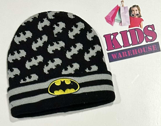 DC Batman Black, Grey Beanie Size Child/Toddler