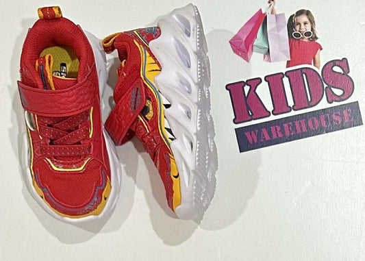Skechers Shark Bots Red, Yellow Runners Size US5/UK4 (Child)