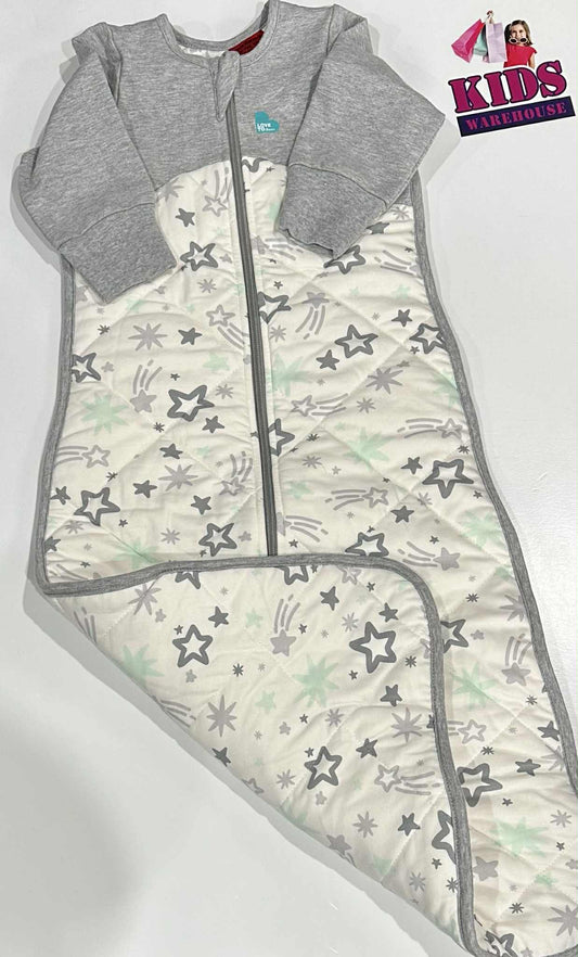 NEW Love To Dream Sleep Bag Grey Star Print Size 0-1 (6-18 Months) TOG 3.5