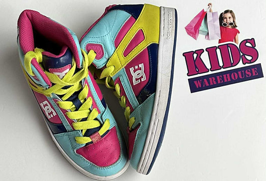 DC Pink, Blue, Yellow Runners Size US2/UK1 (Older Child)