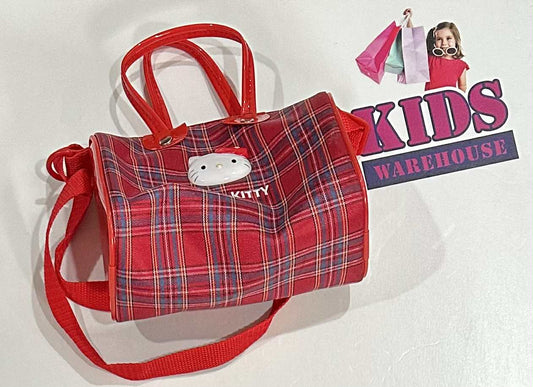 Hello Kitty Red Check Pattern Handbag