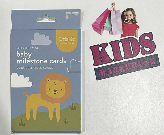 NEW Explorer Range Baby Milestone Cards 20 Double Sided Cards
