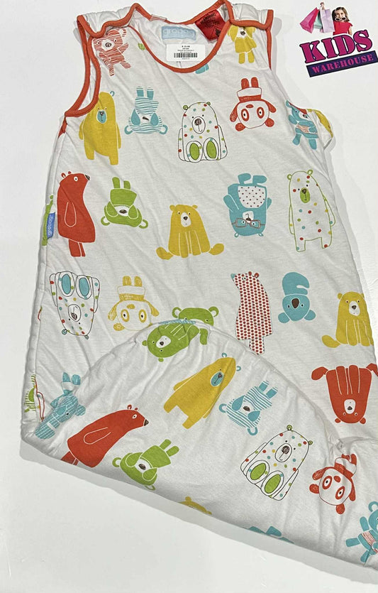 Grobag The Original White, Coloured Animal Print Size 18-36 Months, 11.4kg TOG 2.5