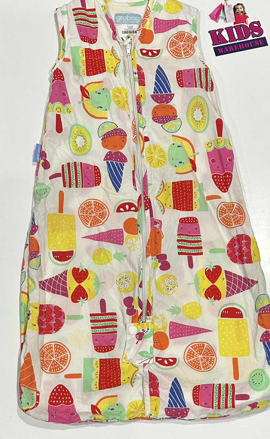 Grobag The Original White, Fruit Print Size 6-18 Months (8.1kg) TOG 0.5