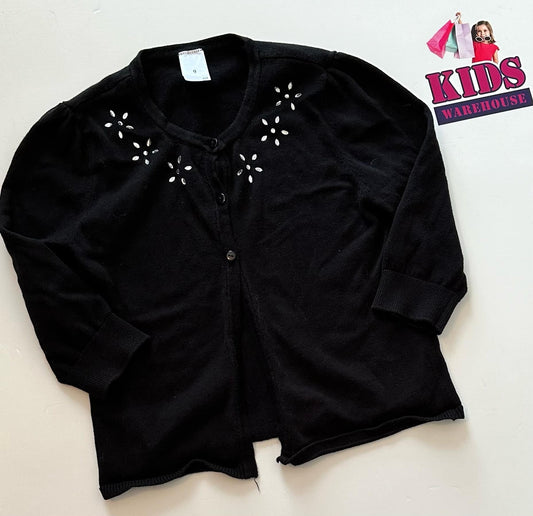 Target Black Top With Flower Pattern Size 9