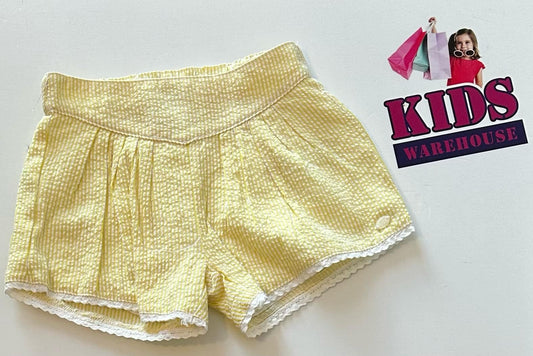 Bebe Yellow & White Shorts Size 00